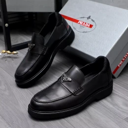 prada cuir chaussures pour homme s_12a1ab5